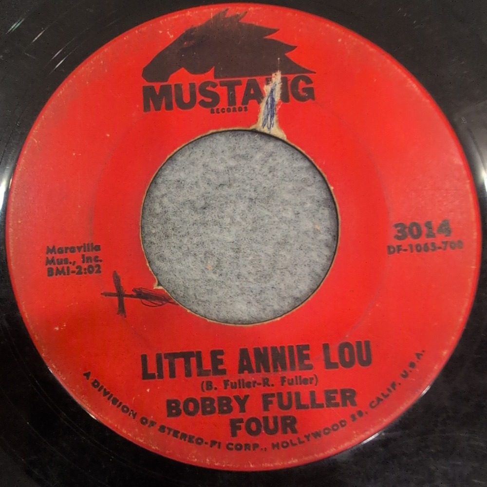 Bobby Fuller Four I Fought the Law Little Annie Lou 45 RPM Mustang 3014 Vinyl - Picture 2 of 4